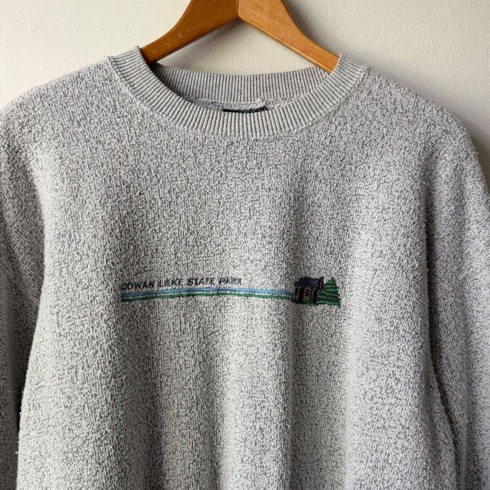 Vintage Bowman Lake towel knit sweatshirt